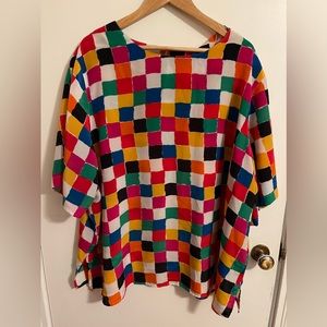 Vintage Blouse Fun Pattern Plus Size